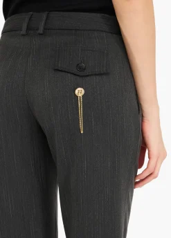 Liu Jo Pantalón de pinza de raya diplomática-Mujer Pantalones