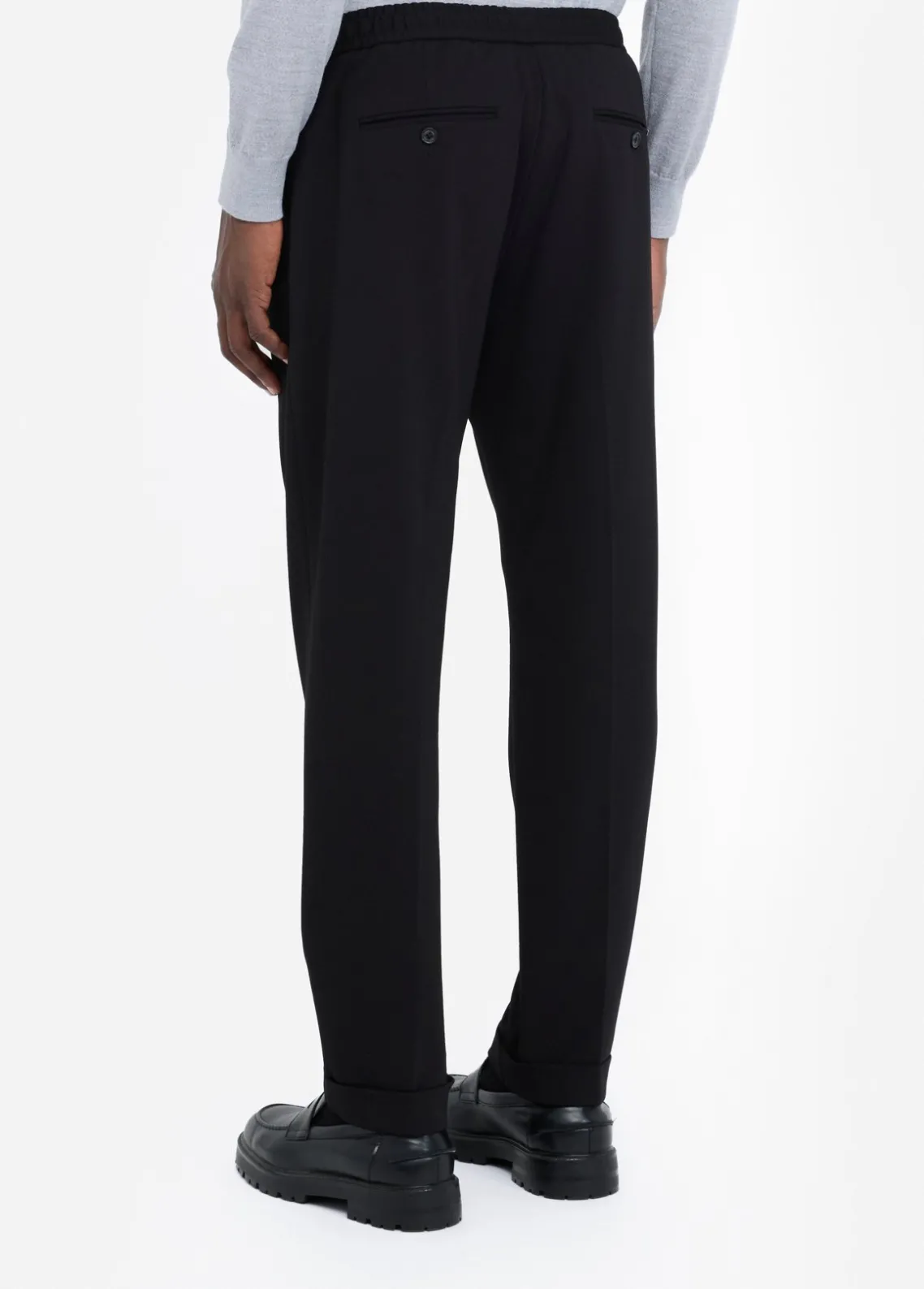Liu Jo Pantalón de punto con vuelta-Hombre Pantalones