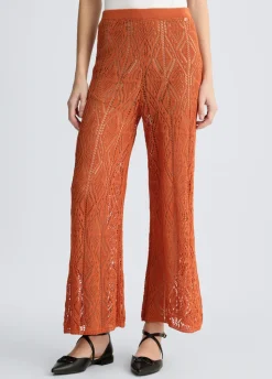 Liu Jo Pantalón de punto crochet-Mujer Pantalones