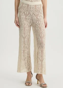 Liu Jo Pantalón de punto crochet-Mujer Pantalones