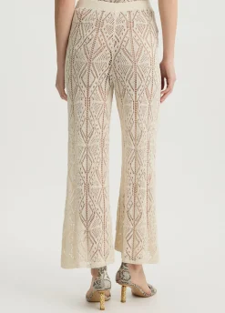 Liu Jo Pantalón de punto crochet-Mujer Pantalones