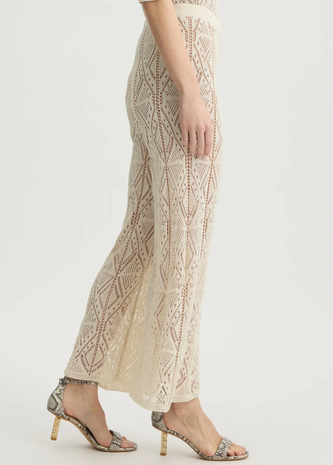 Liu Jo Pantalón de punto crochet-Mujer Pantalones