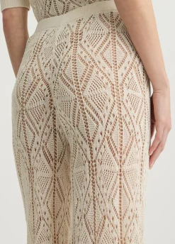 Liu Jo Pantalón de punto crochet-Mujer Pantalones