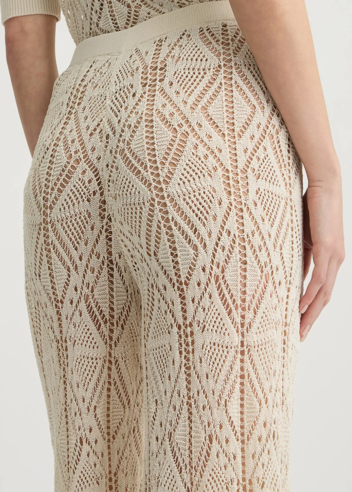 Liu Jo Pantalón de punto crochet-Mujer Pantalones