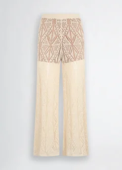 Liu Jo Pantalón de punto crochet-Mujer Pantalones