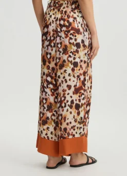 Liu Jo Pantalón de raso estampado-Mujer Moda Baño|Pantalones