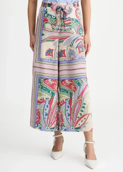 Liu Jo Pantalón de raso estampado-Mujer Pantalones