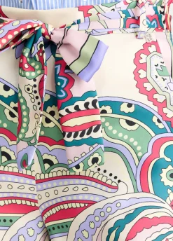 Liu Jo Pantalón de raso estampado-Mujer Pantalones
