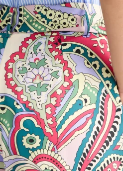 Liu Jo Pantalón de raso estampado-Mujer Pantalones