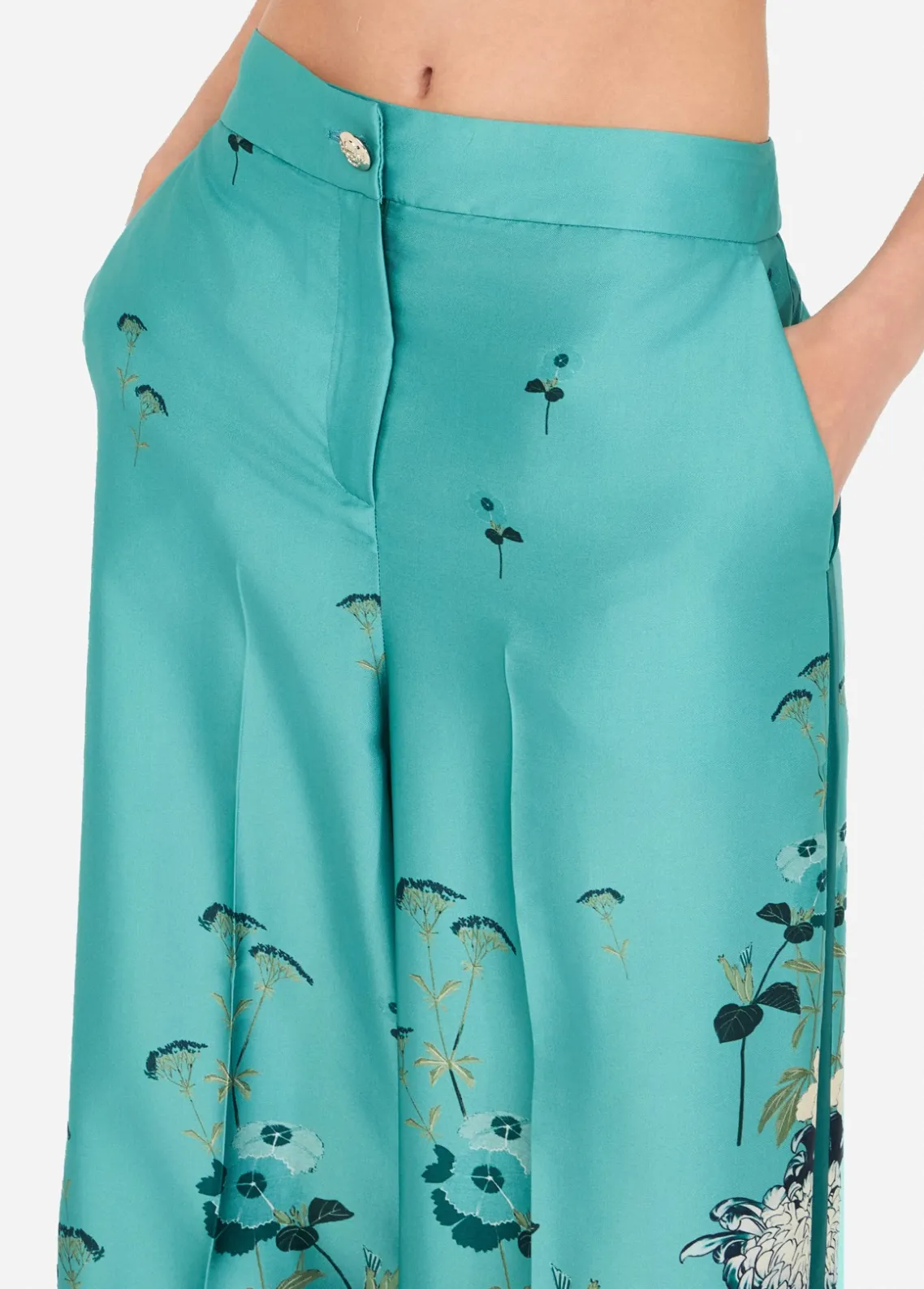 Liu Jo Pantalón de sarga estampado-Mujer Pantalones|Ceremonia