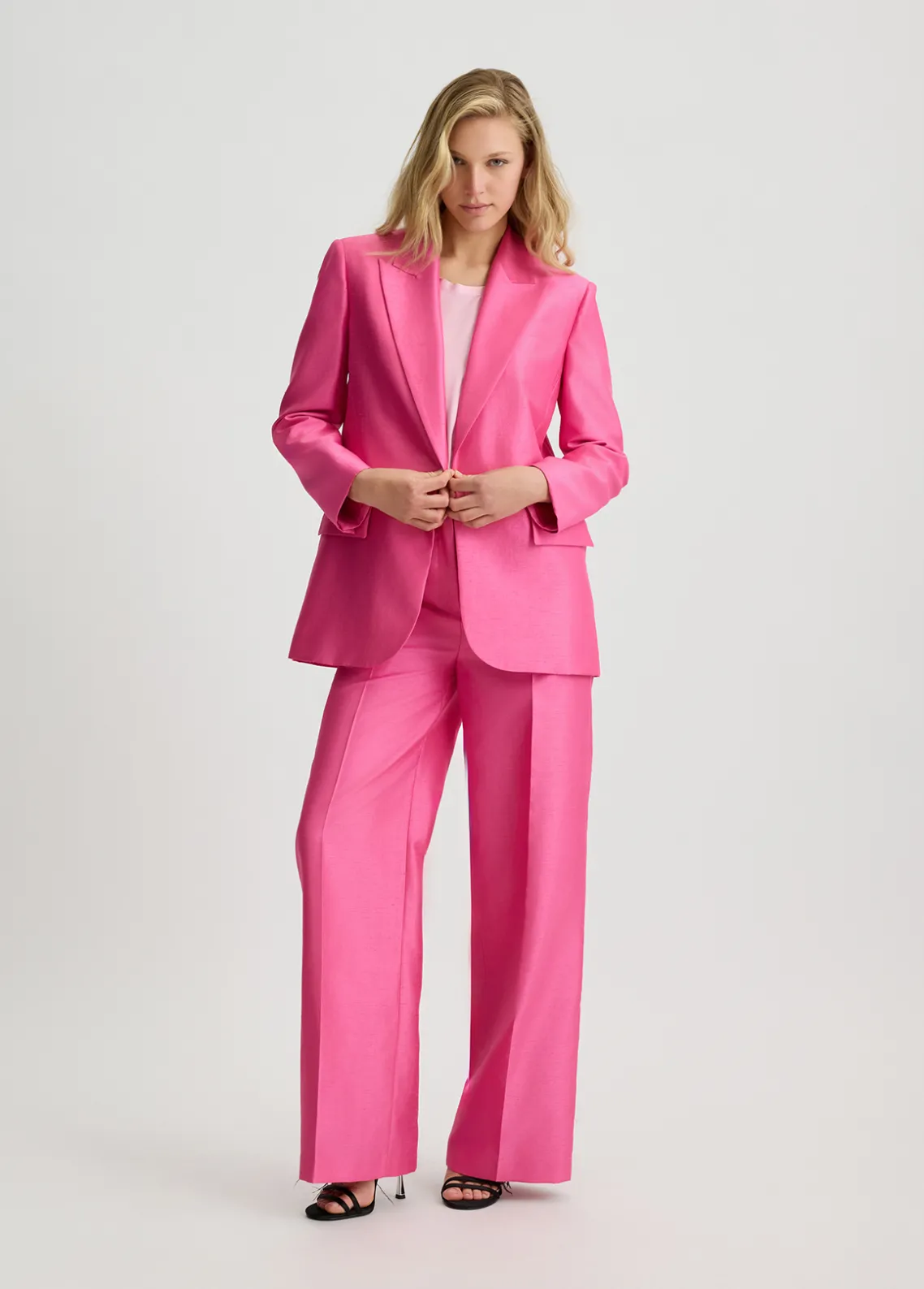 Liu Jo Pantalón de shantung-Mujer Pantalones|Tailleur