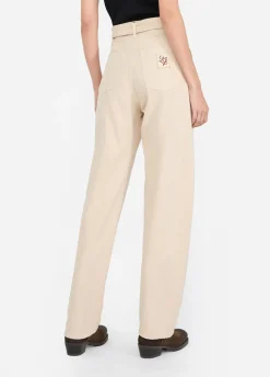 Liu Jo Pantalón de talle alto-Mujer Pantalones