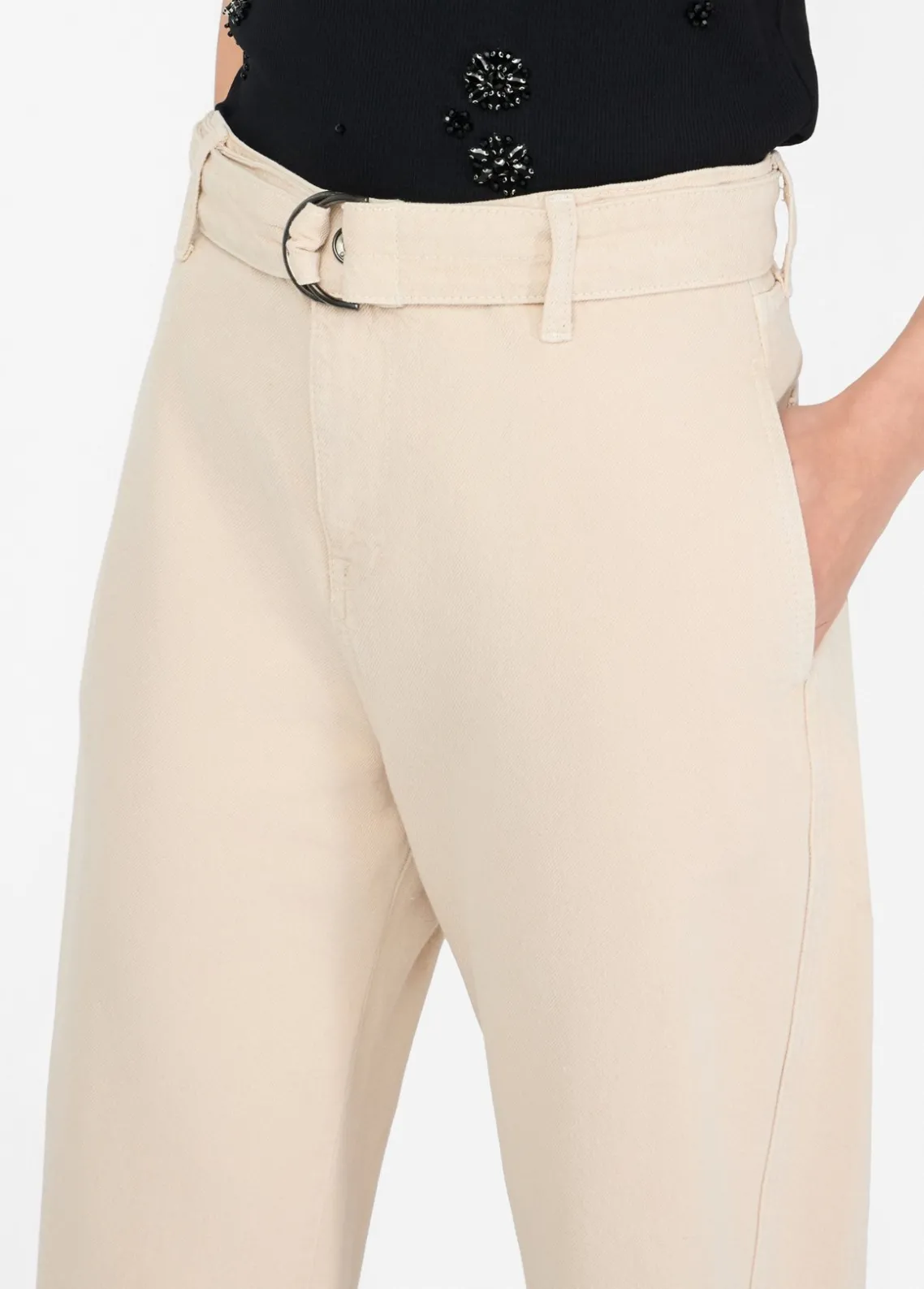 Liu Jo Pantalón de talle alto-Mujer Pantalones