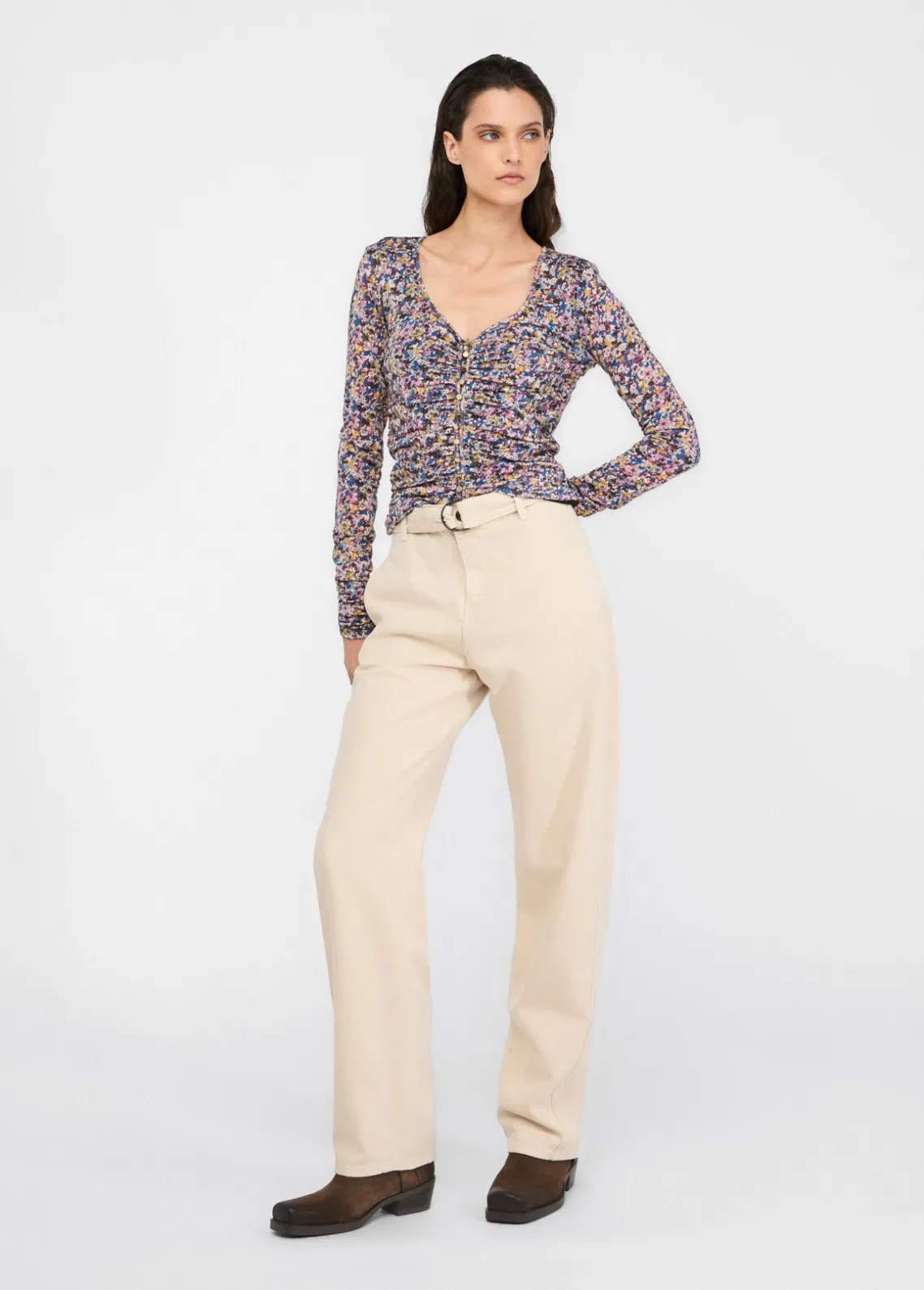 Liu Jo Pantalón de talle alto-Mujer Pantalones