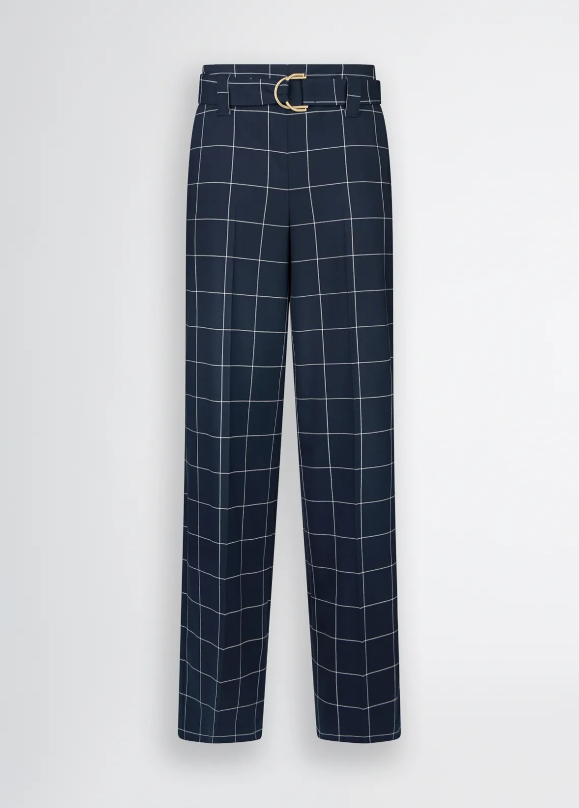 Liu Jo Pantalón de talle alto con estampado de cuadros-Mujer Pantalones|Tailleur