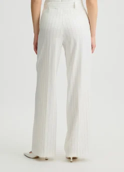 Liu Jo Pantalón de talle alto de raya diplomática-Mujer Pantalones|Tailleur