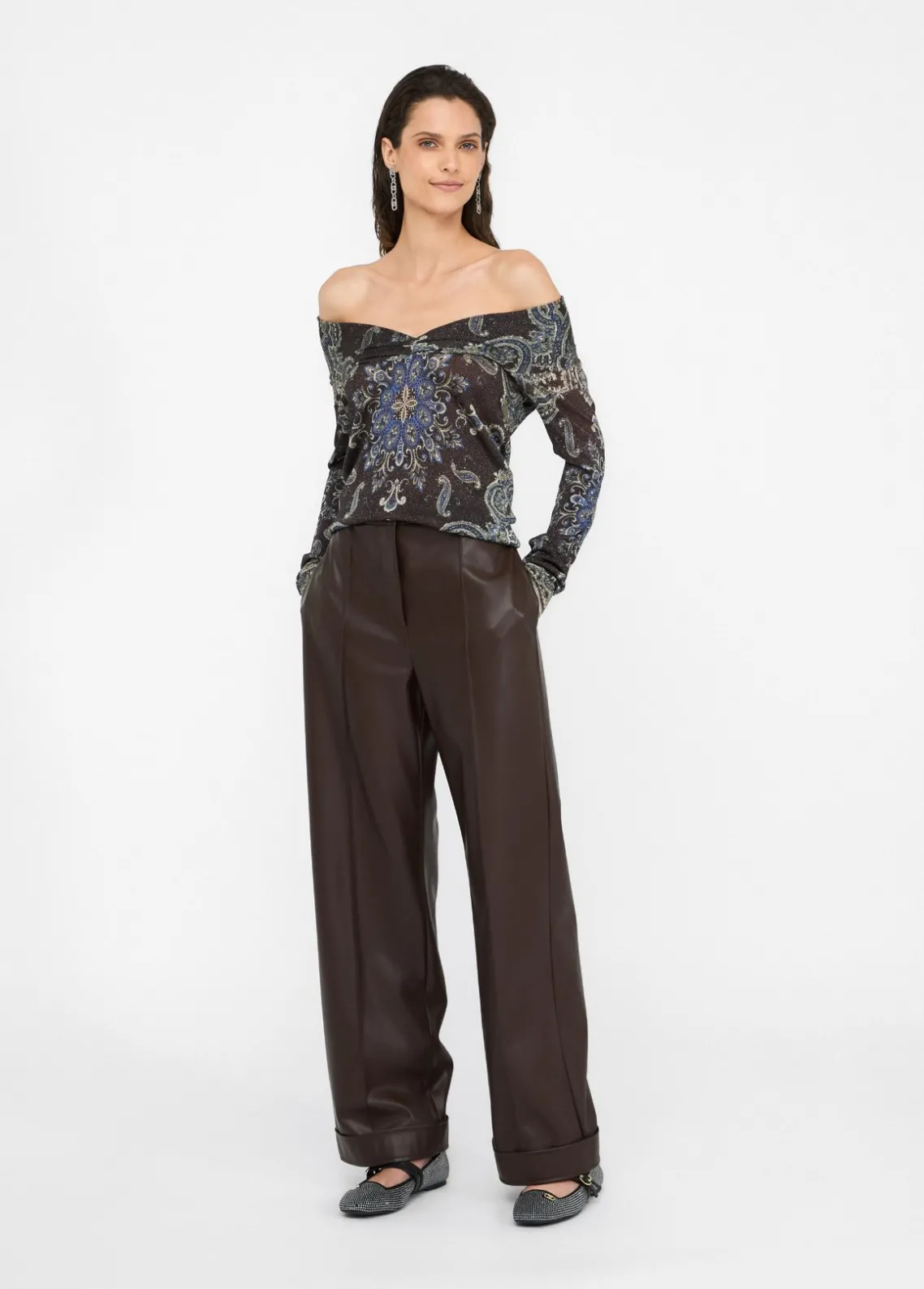 Liu Jo Pantalón de tejido revestido-Mujer Pantalones