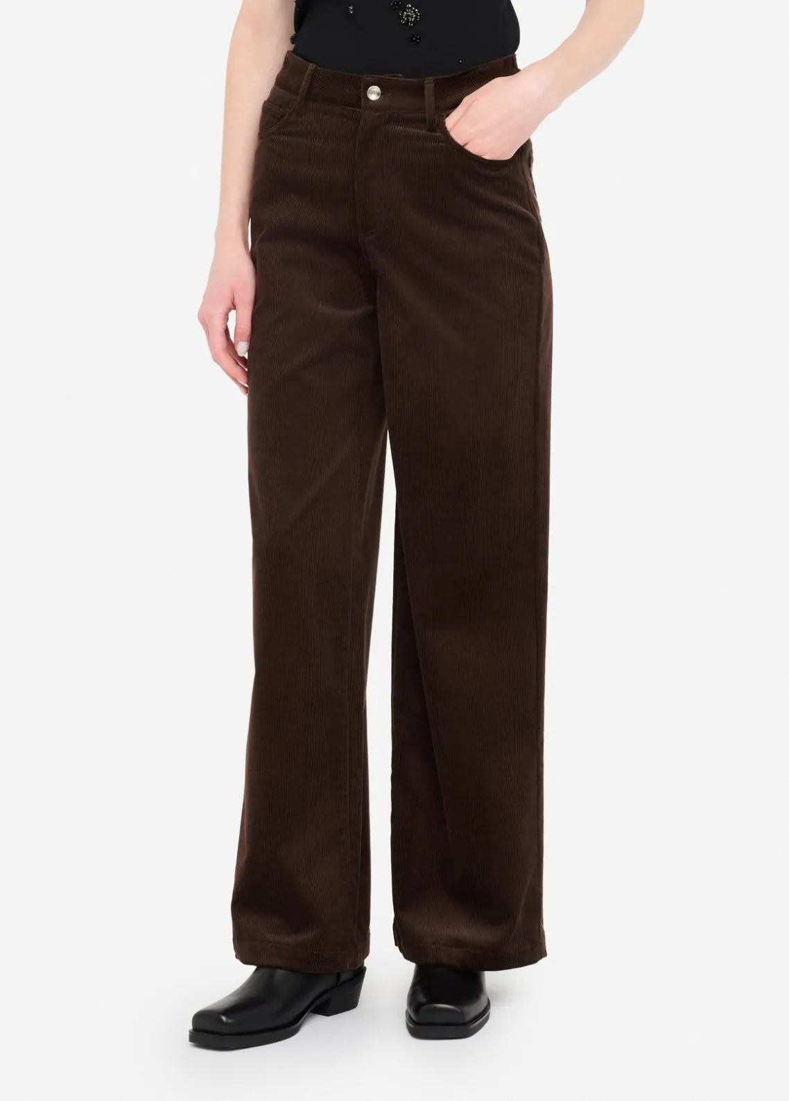 Liu Jo Pantalón de terciopelo-Mujer Pantalones