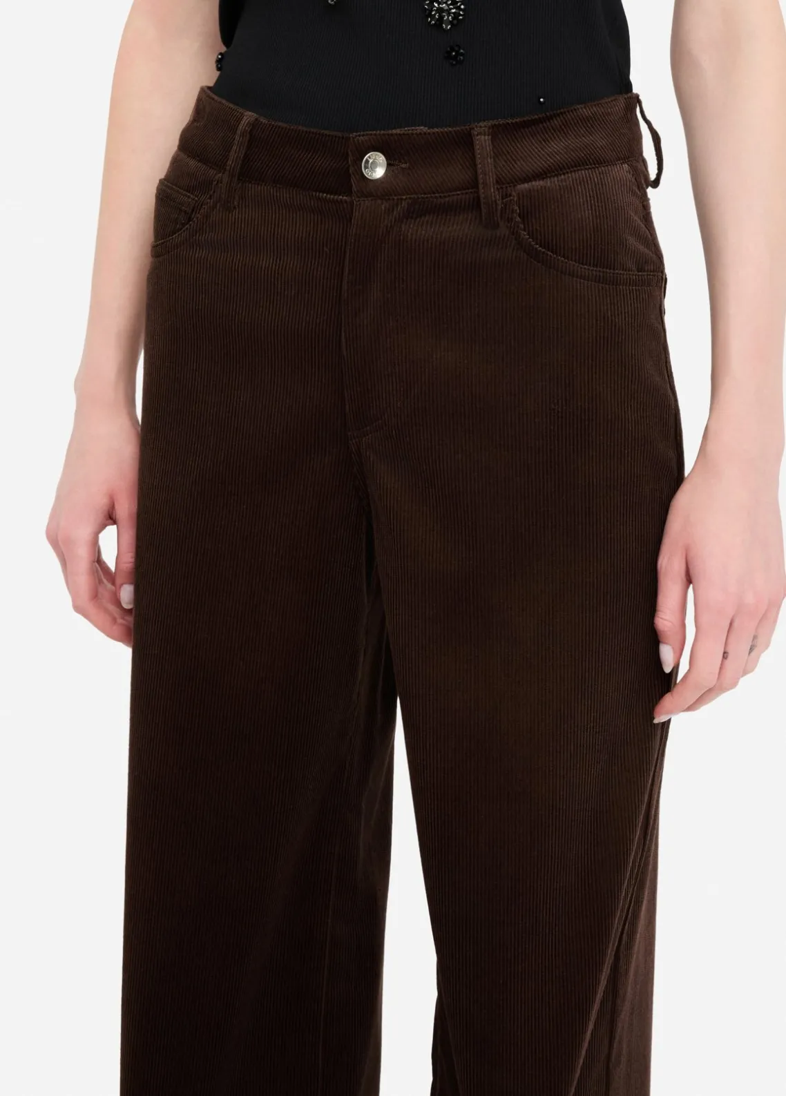 Liu Jo Pantalón de terciopelo-Mujer Pantalones