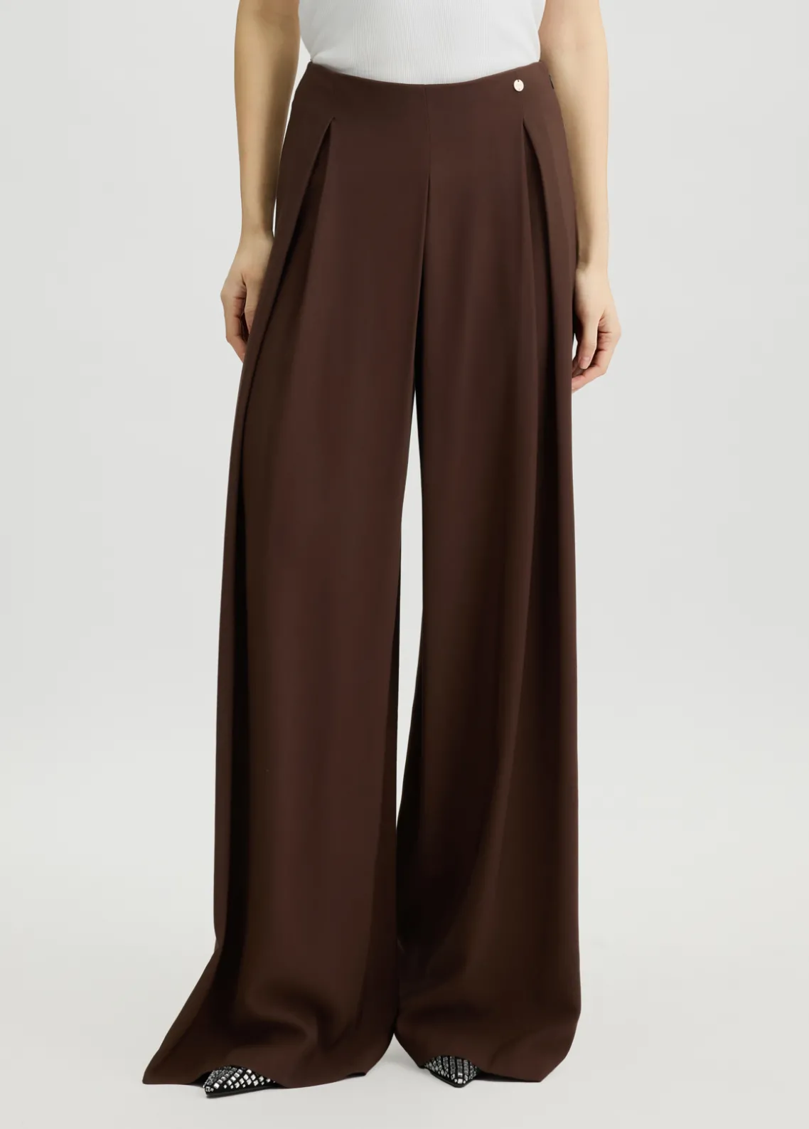 Liu Jo Pantalón elegante de sarga-Mujer Pantalones|Tailleur