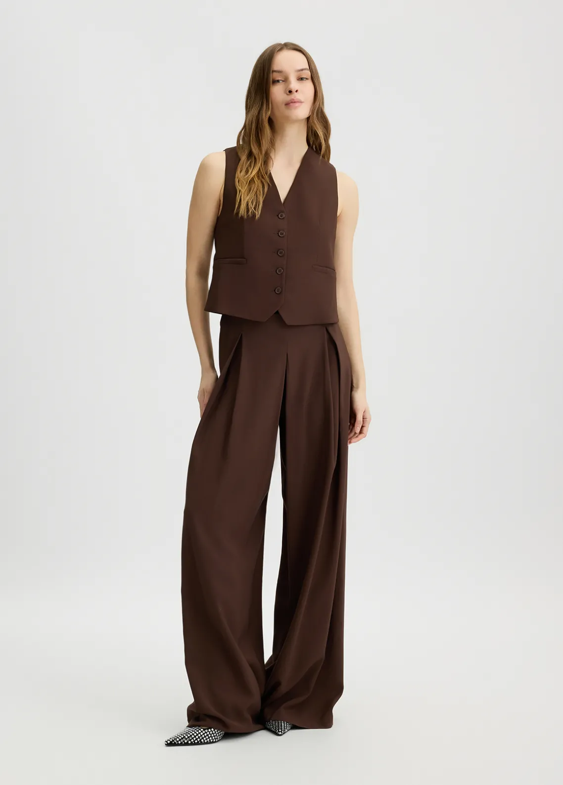 Liu Jo Pantalón elegante de sarga-Mujer Pantalones|Tailleur