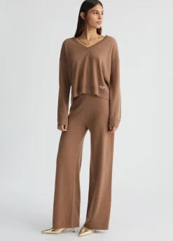 Liu Jo Pantalón largo de punto-Mujer Pantalones|Cárdigans Y Jerséis