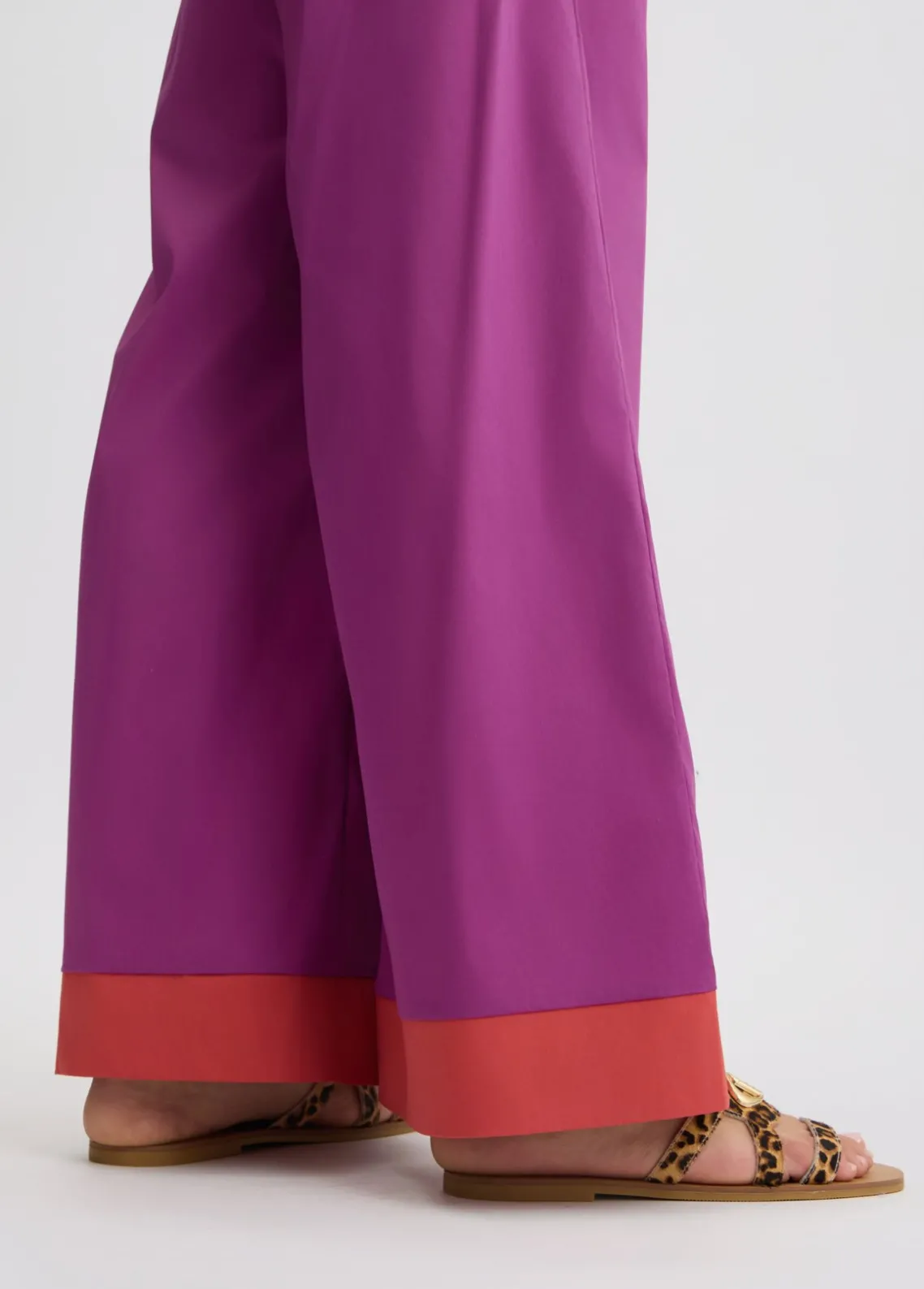 Liu Jo Pantalón palazzo de algodón-Mujer Moda Baño|Pantalones
