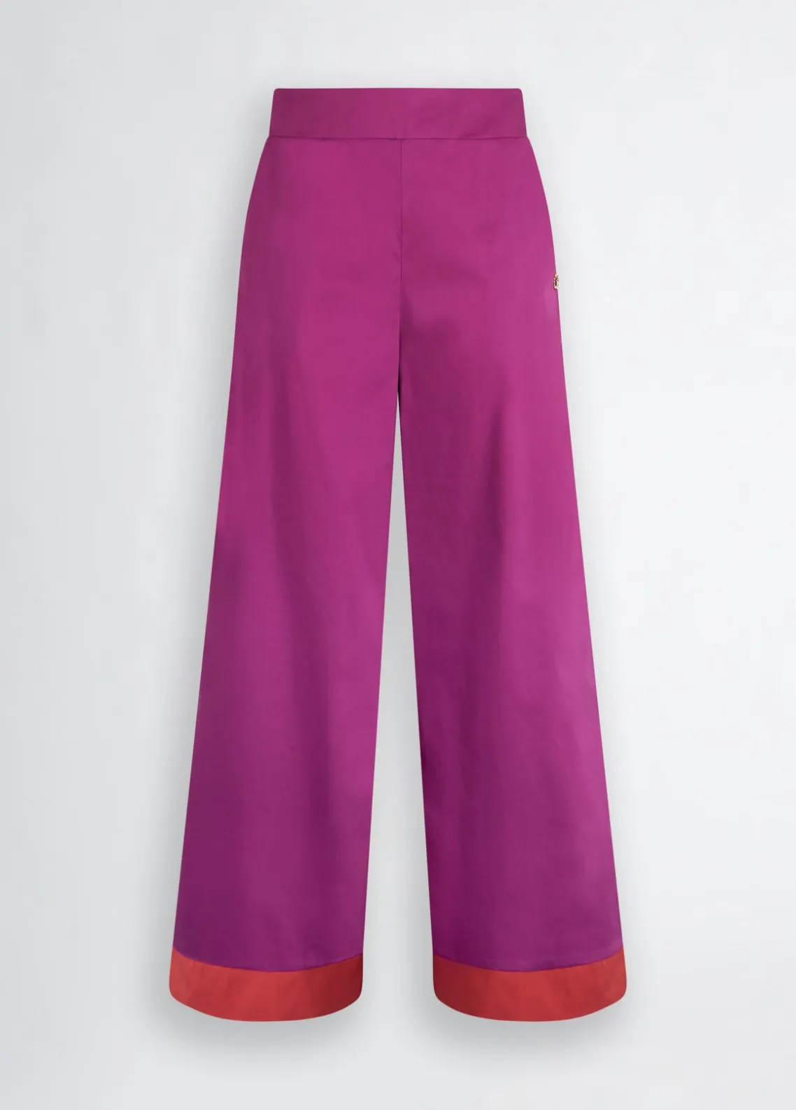 Liu Jo Pantalón palazzo de algodón-Mujer Moda Baño|Pantalones