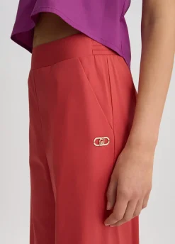 Liu Jo Pantalón palazzo de algodón-Mujer Moda Baño|Pantalones