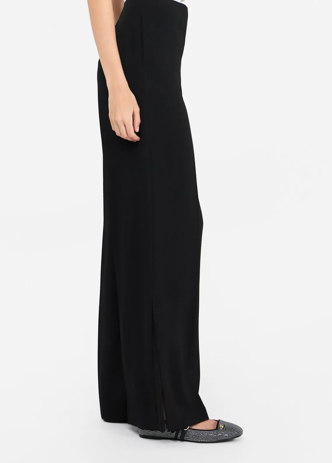 Liu Jo Pantalón palazzo de envers satin-Mujer Pantalones|Tailleur