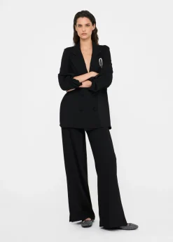 Liu Jo Pantalón palazzo de envers satin-Mujer Pantalones|Tailleur