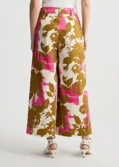 Liu Jo Pantalón palazzo de flores-Mujer Pantalones