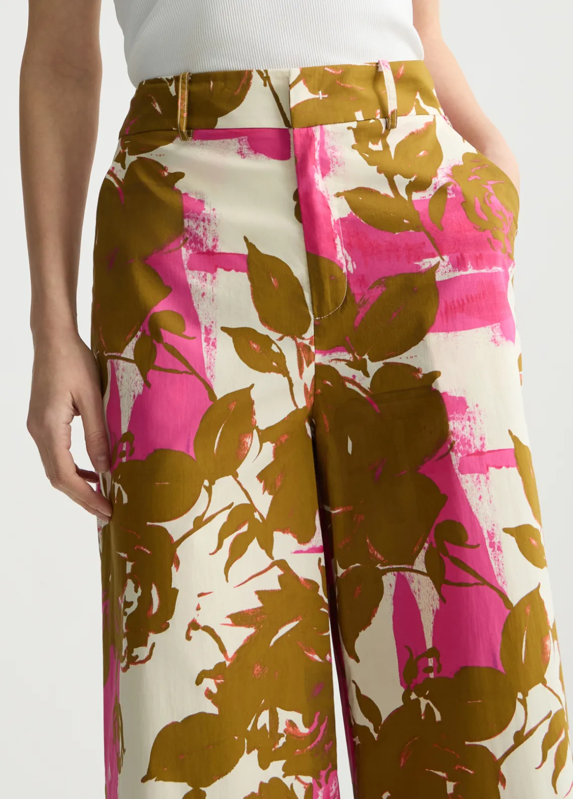 Liu Jo Pantalón palazzo de flores-Mujer Pantalones