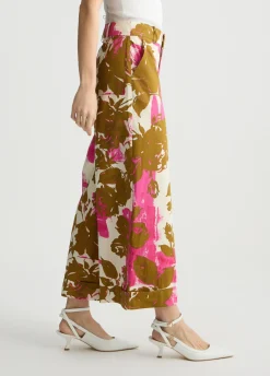 Liu Jo Pantalón palazzo de flores-Mujer Pantalones