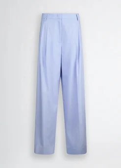 Liu Jo Pantalón palazzo de lino y algodón-Mujer Pantalones|Tailleur