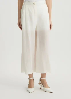 Liu Jo Pantalón palazzo de ramio-Mujer Pantalones