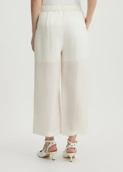 Liu Jo Pantalón palazzo de ramio-Mujer Pantalones