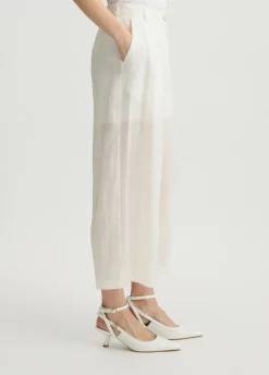 Liu Jo Pantalón palazzo de ramio-Mujer Pantalones