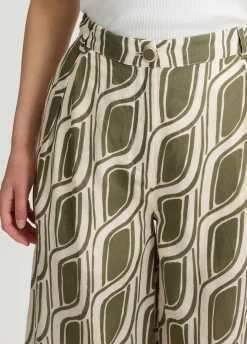 Liu Jo Pantalón palazzo de ramio-Mujer Pantalones