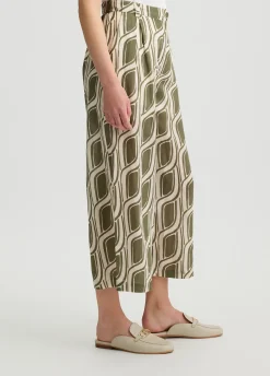 Liu Jo Pantalón palazzo de ramio-Mujer Pantalones
