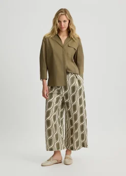 Liu Jo Pantalón palazzo de ramio-Mujer Pantalones