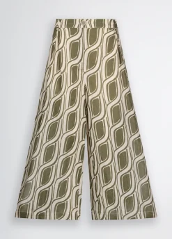 Liu Jo Pantalón palazzo de ramio-Mujer Pantalones