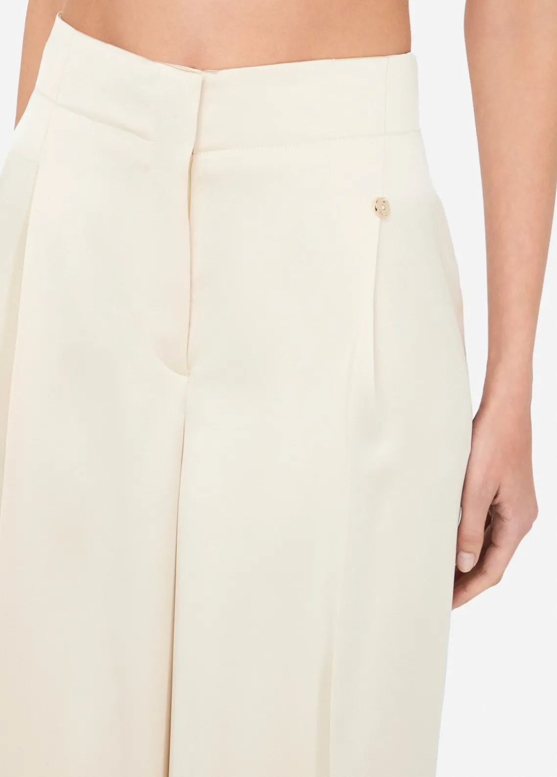 Liu Jo Pantalón palazzo de raso-Mujer Pantalones