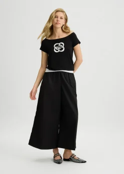 Liu Jo Pantalón palazzo tobillero-Mujer Pantalones