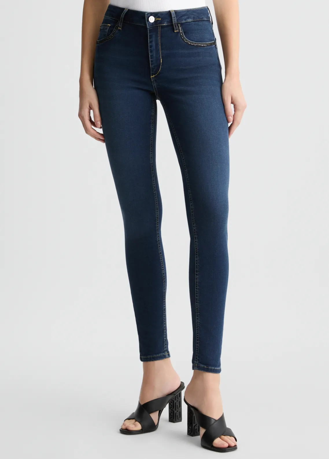 Liu Jo Pantalón pitillo Bottom Up-Mujer Vaqueros Pitillo