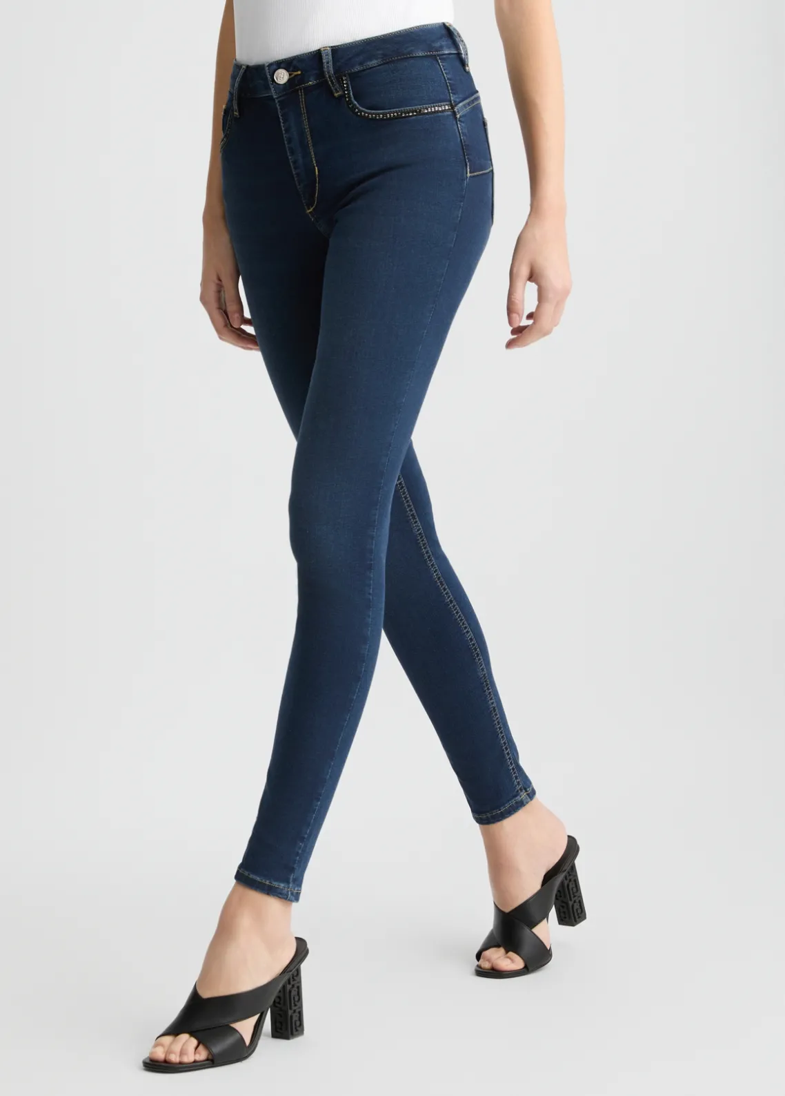 Liu Jo Pantalón pitillo Bottom Up-Mujer Vaqueros Pitillo