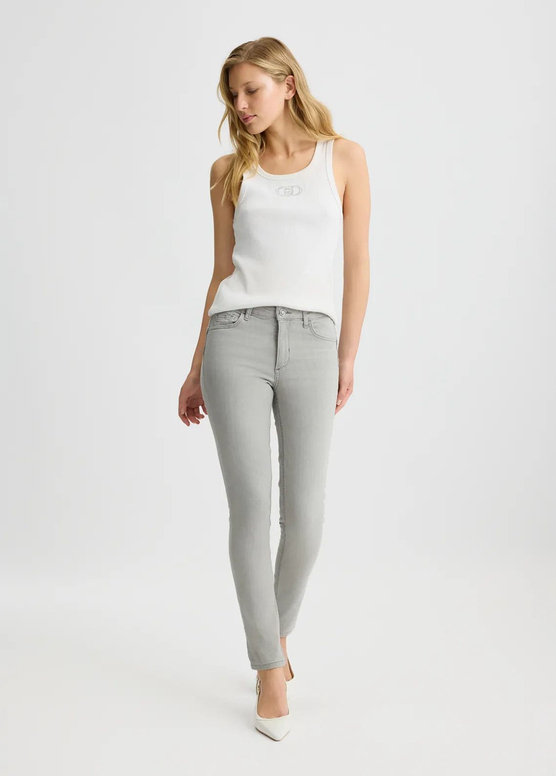 Liu Jo Pantalón pitillo Bottom Up-Mujer Vaqueros Pitillo