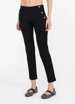 Liu Jo Pantalón pitillo con botones-Mujer Pantalones|Tailleur