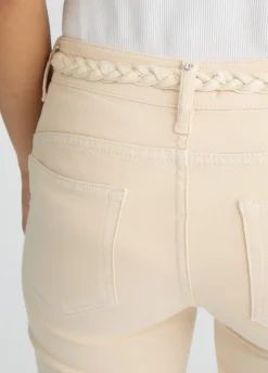 Liu Jo Pantalón pitillo con cinturón-Mujer Pantalones