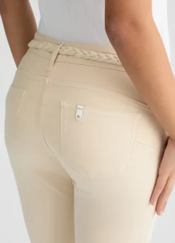 Liu Jo Pantalón pitillo con cinturón-Mujer Pantalones